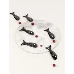 Set De 6 Porte-couteaux Poisson Hoa Bien - Corne Noire -Décoration Soldes 85623 xl