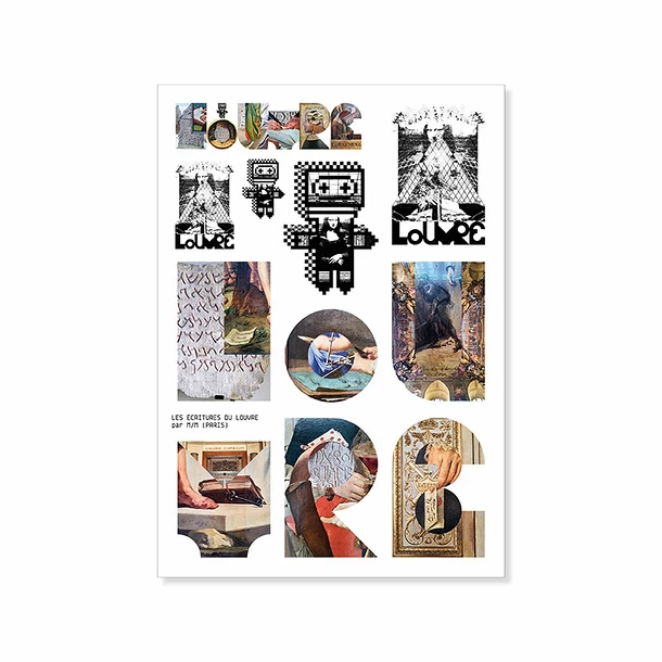 2 Planches - 22 Stickers Les Écritures Du Louvre Par M/M (Paris) 6 2 Planches - 22 Stickers Les Écritures Du Louvre Par M/M (Paris) – Image 4