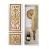 Coffret D'écriture Château De Versailles Plume Dorée -Décoration Soldes 85869 xl