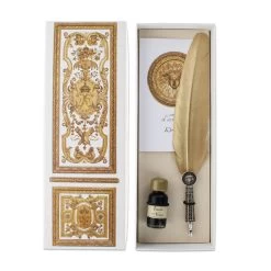 Coffret D'écriture Château De Versailles Plume Dorée