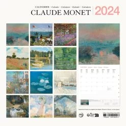 Calendrier 2024 Claude Monet - 30 X 30 Cm -Décoration Soldes 86146 xl