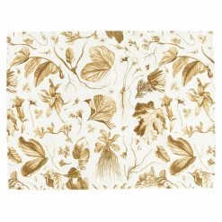 Lot De 2 Sets De Table L'Herbier Du Roi Bronze - 38x50 Cm