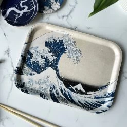 Plateau Katsushika Hokusai - La Grande Vague - 27x20 Cm -Décoration Soldes 86995 xl