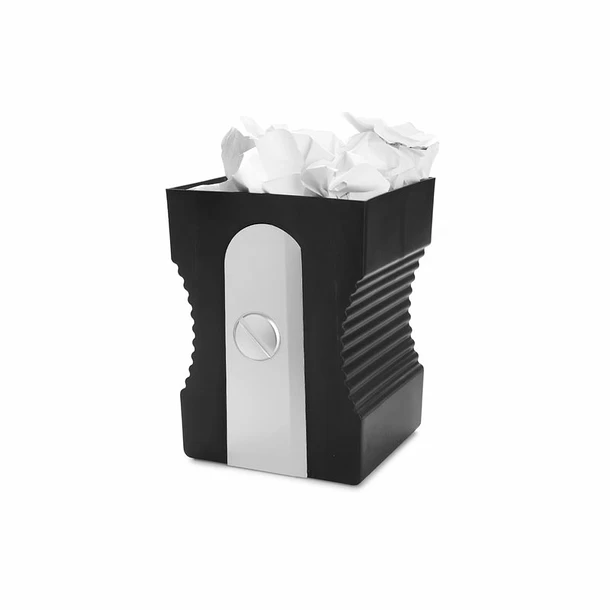 Corbeille à Papier Taille-crayon Noir - Balvi 3 Corbeille à Papier Taille-crayon Noir - Balvi