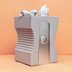 Corbeille à Papier Taille-crayon Gris - Balvi -Décoration Soldes 87355 xl