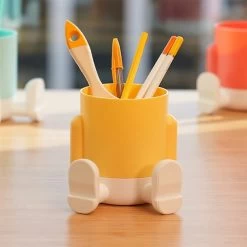 Pot à Crayons Mr.Sitty Jaune/Blanc - Balvi 9 Pot à Crayons Mr.Sitty Jaune/Blanc - Balvi -Décoration Soldes 87400 xl